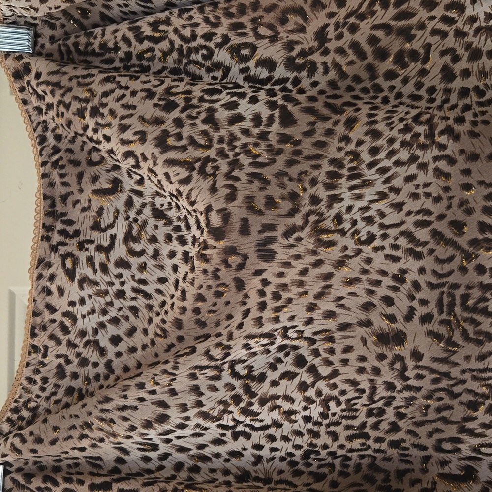 Vintage leopard-print sheer maxi skirt - Picture 3 of 5